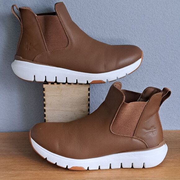 KURU FLEX Astra Womens 9.5 Brown Leather Chelsea Boots Comfort Arch Support - Picture 6 of 10